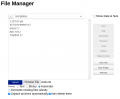File manager in the templates directory